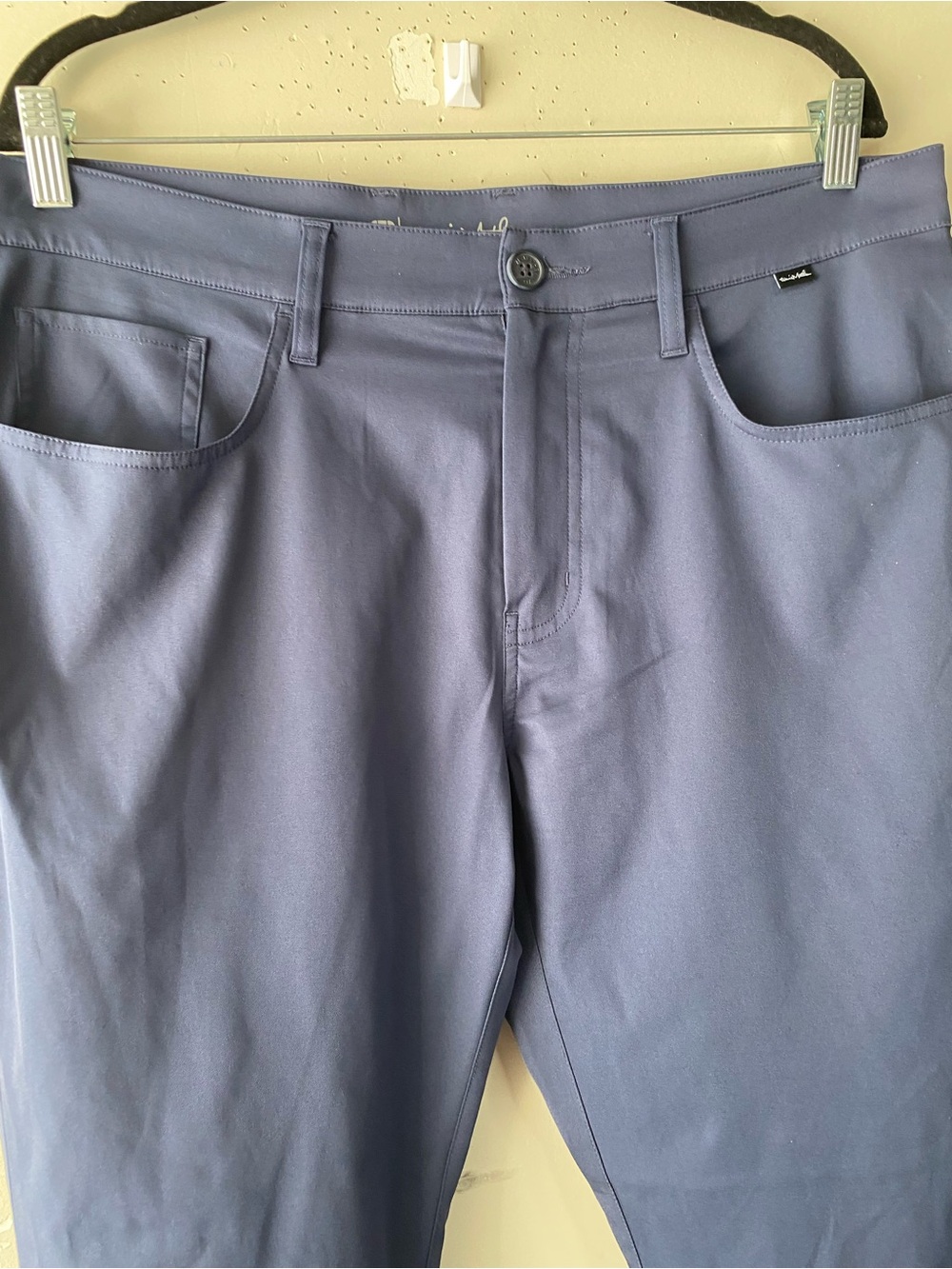 TravisMathew Right On Time Lightweight Golf Pants Navy Blue Stretch Mens 35 - Picture 5 of 7